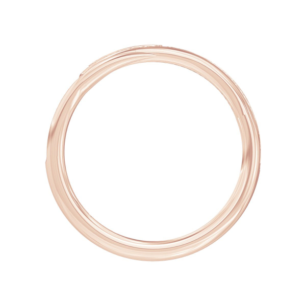 Кольцо "Кащеева игла Full Pave" из розового золота с белыми бриллиантами