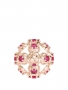 Подвеска "Малина" из розового золота с рубинами
