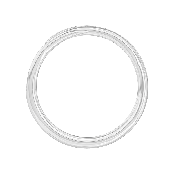 Кольцо "Кащеева игла Half Pave" из белого золота с белыми бриллиантами